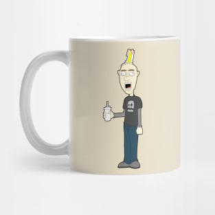 Tall Brain Straw Mug